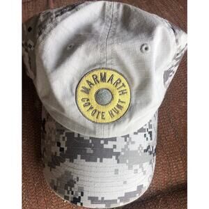 Marmarth Coyote Hunt Sports Baseball Cap Gray Cammo Cloth Strapback Hat